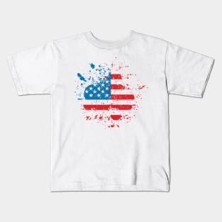 Grunge American flag Kids T-Shirt